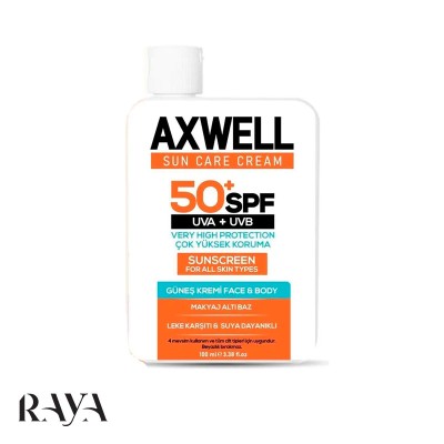 کرم ضد آفتاب ضد لک با محافظت فوق العاده بالا و SPF 50 + آکسول آرسی کازمتیک 