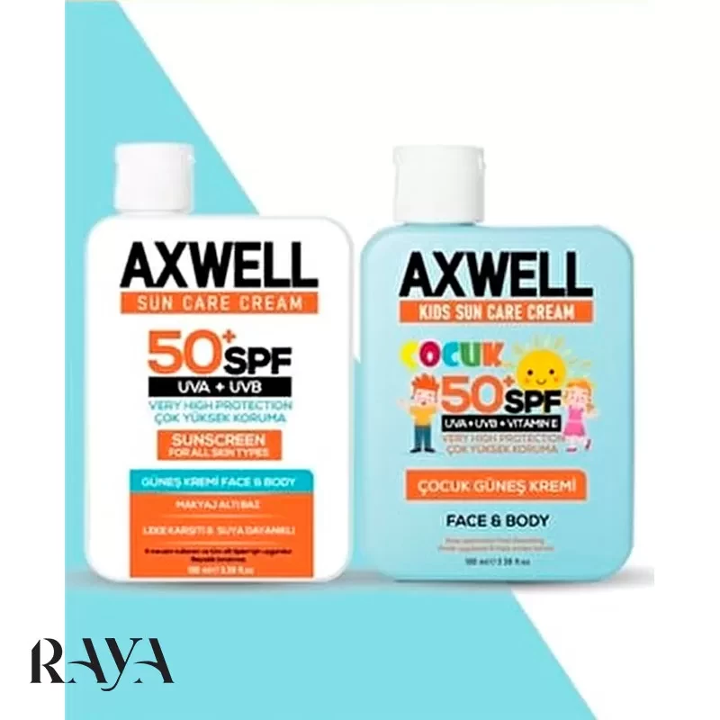 کرم ضد آفتاب ضد لک با محافظت فوق العاده بالا و SPF 50 + آکسول آرسی کازمتیک Rc Kozmetik Axwell Sun Care Cream Leke Karşıtı Güneş Kremi Çok Yüksek Koruma Spf 50+ 