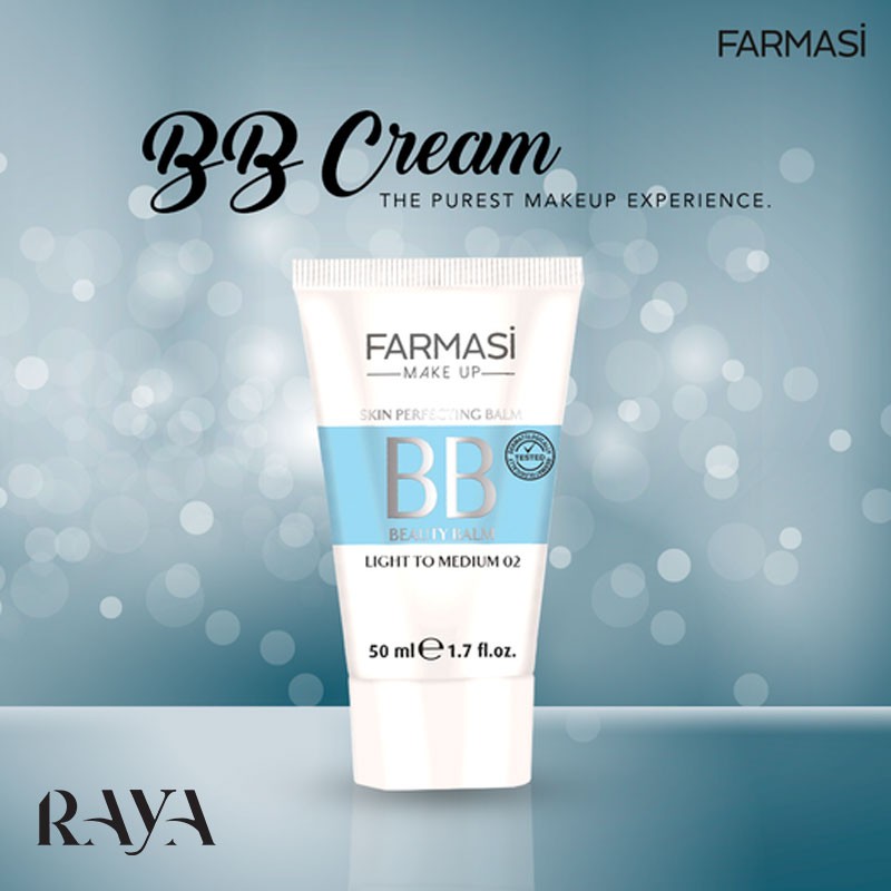 بی بی کرم مرطوب کننده فارماسی با اس پی اف 15 Farmasi BB Cream