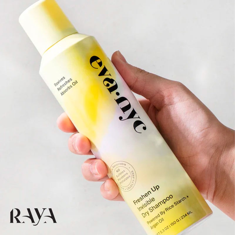 شامپو خشک شاداب کننده و حجم دهنده مو ایوا ان وای سی مدل فرشن آپ Eva Nyc Freshen Up Invisible Dry Shampoo