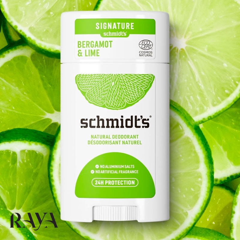 دئودورانت طبیعی و فاقد آلومینیوم استیکی اشمیت رایحه برگاموت و لیمو ترش Schmidt's Deodorant Stick Bergamot & Lime