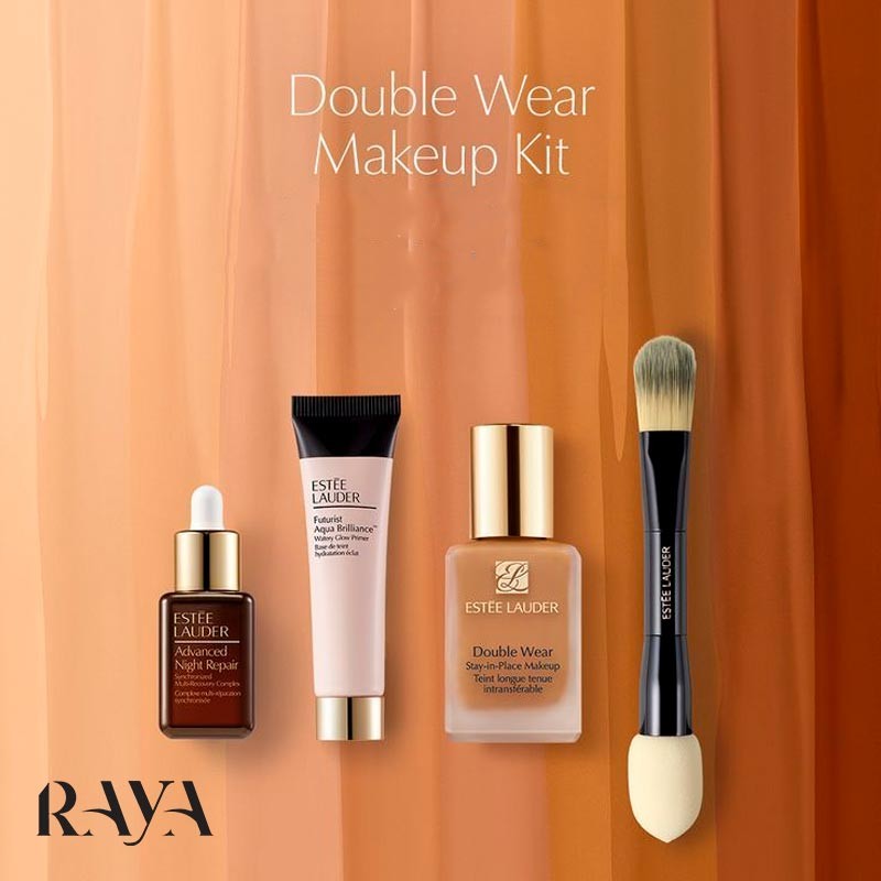 براش دو سر کرمپودر استی لادر مدل دابل ویر Estee Lauder Double Wear DualEnded Foundation Brush