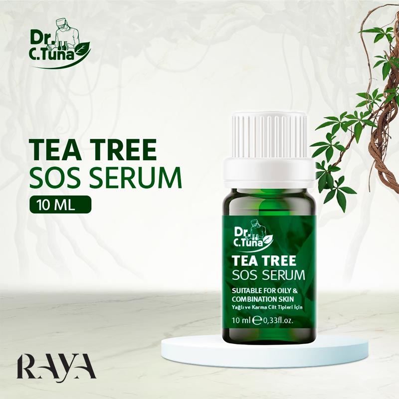 سرم ضدجوش تی تری اس او اس حاوی روغن درخت چای دکتر سی تونا فارماسی Farmasi Dr. C. Tuna Tea Tree Series SOS Serum 10 ML