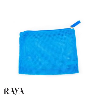 کیف لوازم آرایشی توری و آبی سفورا