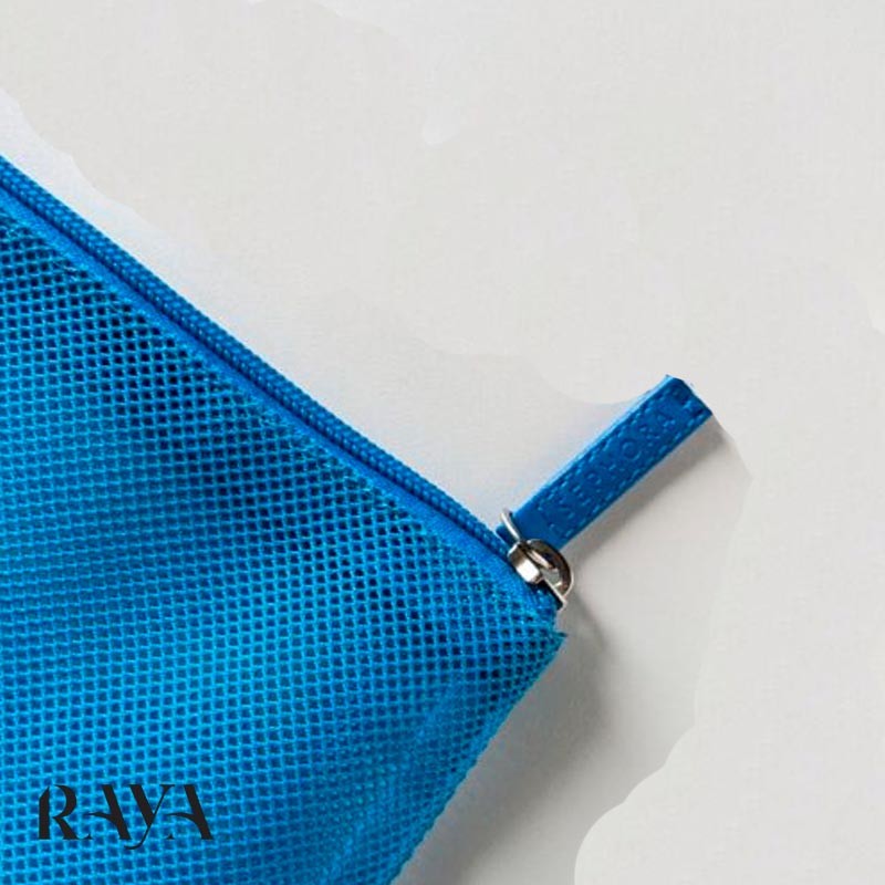 کیف لوازم آرایشی توری و آبی سفورا Sephora Blue Mesh Makeup Bag