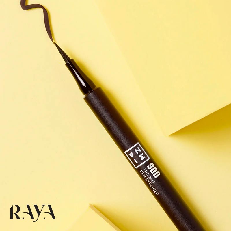 خط چشم ماژیکی ضد آب و 24 ساعته مشکی 3اینا (ترینا) 3ina Makeup The 24H Pen Eyeliner 