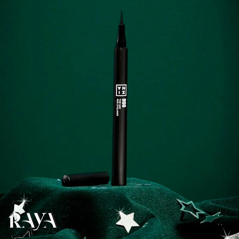 خط چشم ماژیکی ضد آب و 24 ساعته مشکی 3اینا (ترینا) 3ina Makeup The 24H Pen Eyeliner 