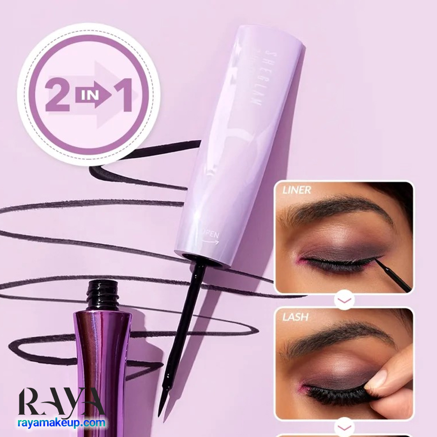 چسب مژه مصنوعی بی رنگ و خط چشمی مدل آل آیز آن یو شیگلم Sheglam All Eyes