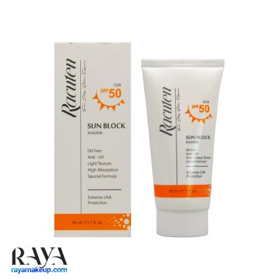 کرم ضد آفتاب بی رنگ راکوتن مناسب پوست چرب و مختلط با SPF50
